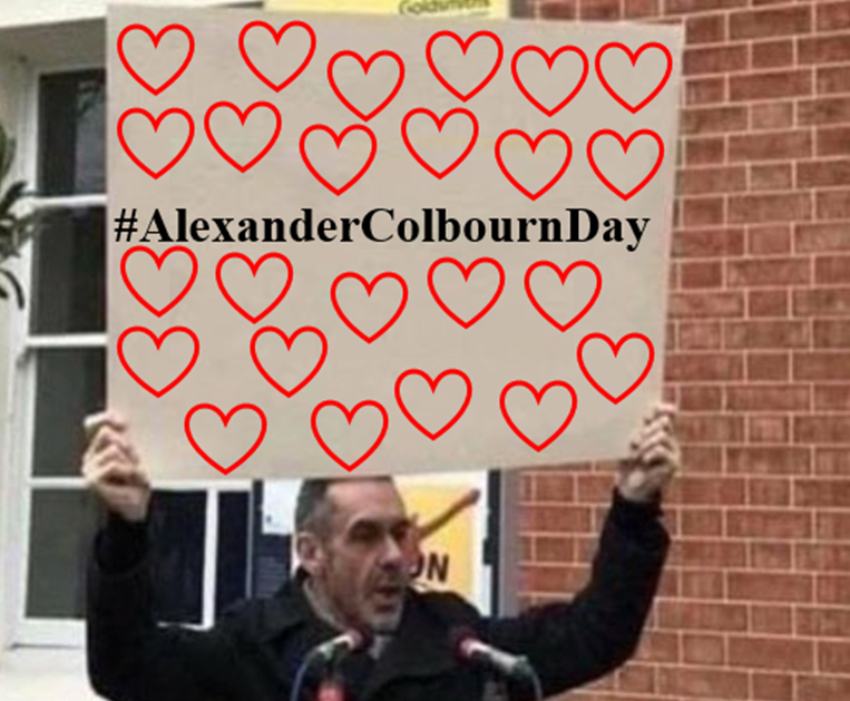 KeniaColbourn's tweet photo. #AlexanderColbournDay https://t.co/yLIdtLF4Il
