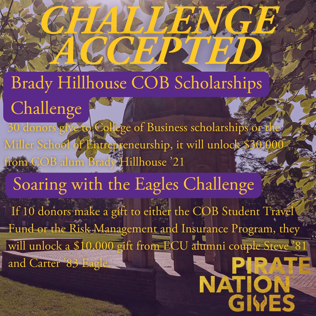 Hey #PirateNation! ☠️

We are just ONE DAY away from #PirateNationGives! We accepted the challenge, will you?💛💜

How can you give? ➡️ fal.cn/3n9o0
