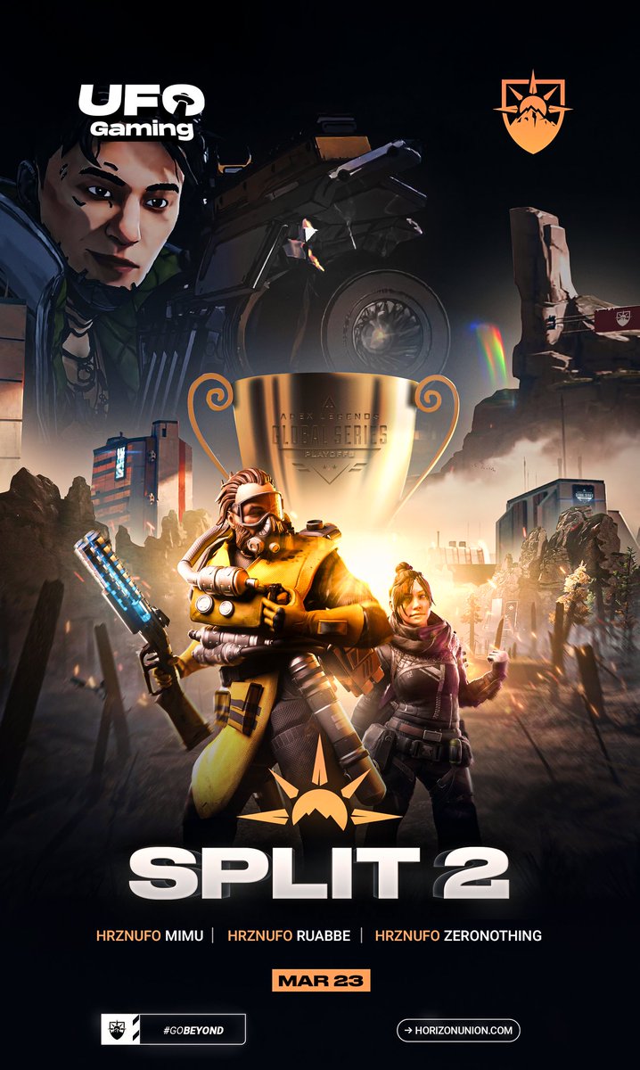 TheNewGenAgency's tweet image. ⏰ 24 HOUR WARNING ⏰

The #ALGS returns tomorrow at 5pm and we're so excited to see the Horizon and @TheUFOToken support in the chat! 

🔗 Twitch.tv/PlayApex 
#GoBeyond ☀️ | $UFO 🛸