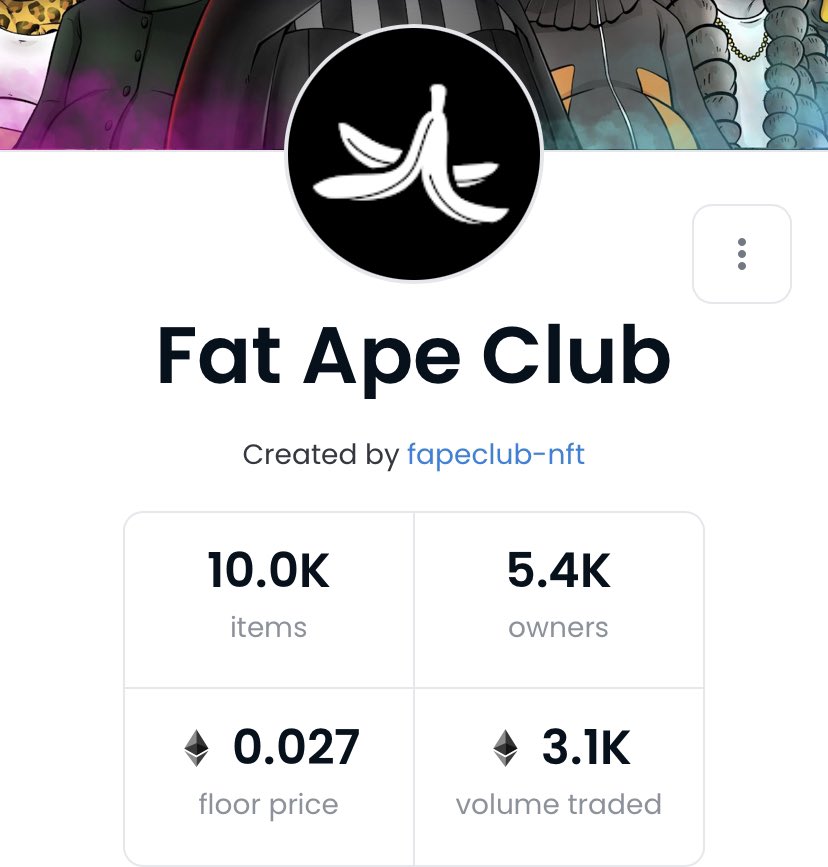DannyJavier_92's tweet photo. @fatapeclub @opensea  what’s happening here, after a very successful minting all the Devs disappeared and now it’s just free falling to 0.0ETH !!!! How is it after months of so called “work” from the Devs the official @fatapeclub page is not even verified @opensea!!!!!! https://t.co/8I8aVHgtDI