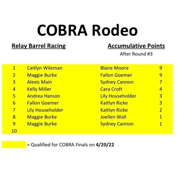 thesaltybronc's tweet photo. This Wednesday night is the 4th round of COBRA Rodeo! Get entered by 8:45!
#thesaltybroncsaloon #cobrarodeo #barrodeo #teamroping #barrelracing #fastbackropes @fastbackropes #yeti @yeti #trophybuckles https://t.co/Oz8bVIF00e
