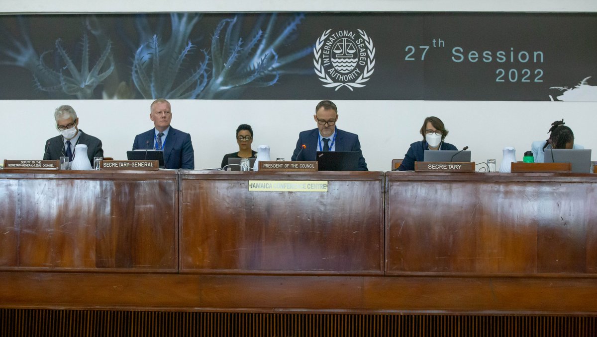 ISBAHQ's tweet image. Part 1 of the 27th session of @ISBAHQ Council meetings kicked off yesterday!

The ISA Council will be meeting for 10 days until 1 April to discuss Draft regulations on exploitation of mineral resources in the Area: bit.ly/3wtb7sg

#ISBA27 #MiningCode