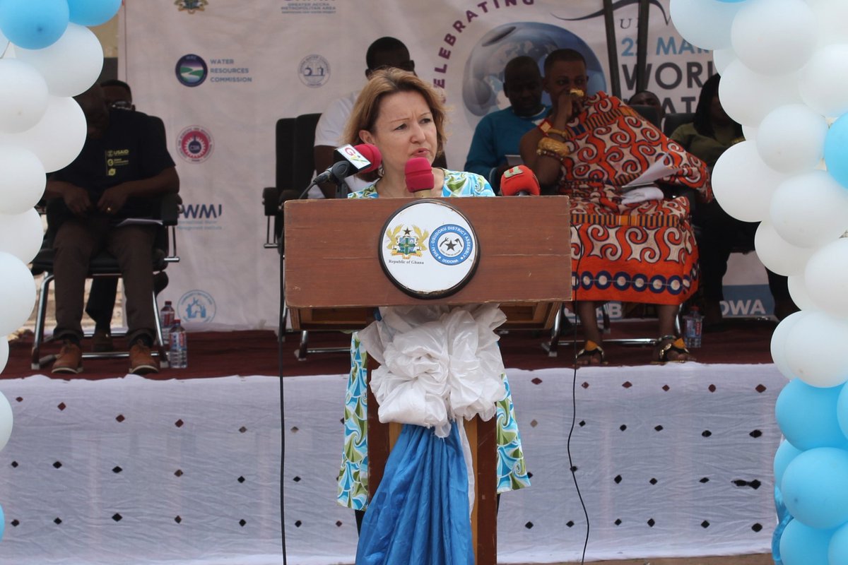 UNinGhana's tweet photo. In the face of climate change &amp; the evolving challenges around surface water management, the efficient use of #groundwater is critical to ensure increased access to safe drinking🚰, to sustain sanitation systems, to support agric. &amp; industry, &amp; to attain #SDG 6 ~@AnneClaireDufay https://t.co/VMUitGID9l