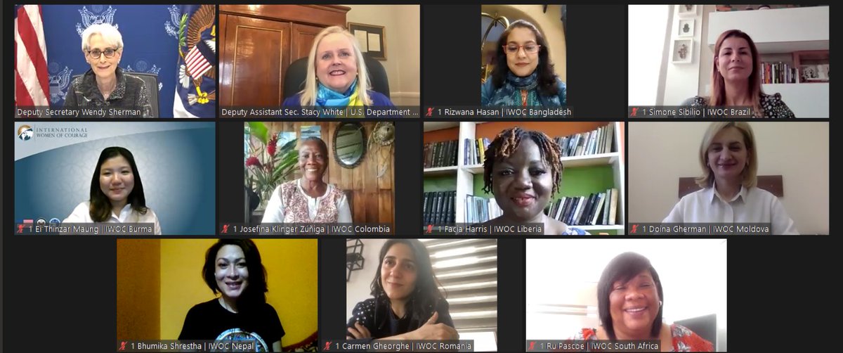 StateIVLP's tweet photo. Thank you @DeputySecState for meeting with the amazing 2022 International #WomenOfCourage! This #IVLP connection will help empower women and girls, in all their diversity, all over the world. 🎉

@StateGWI #IWOC2022 @ECAatState https://t.co/PlaGRpsShg