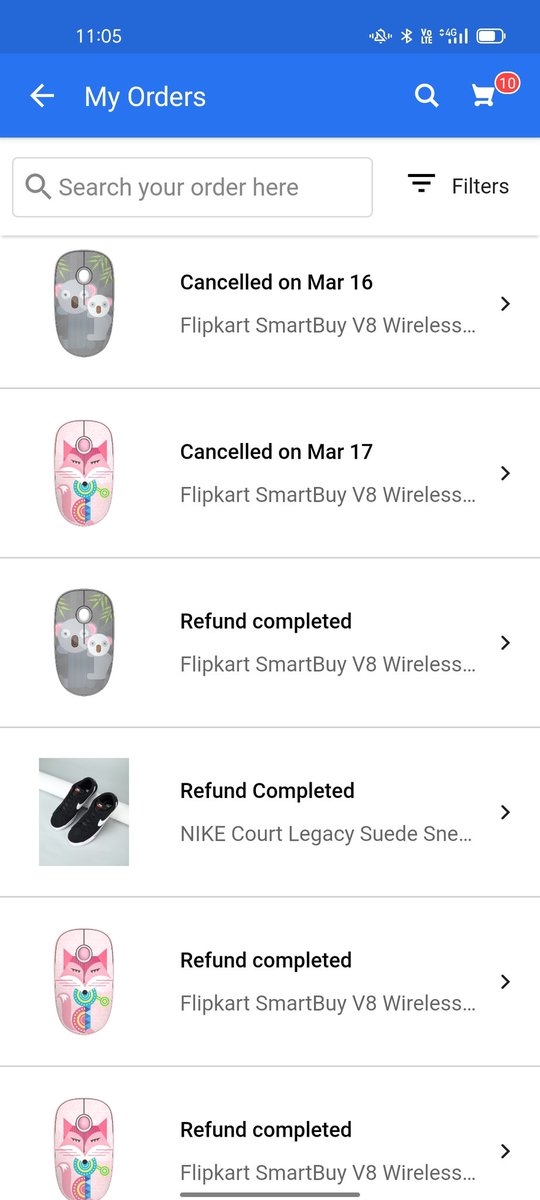 I want to inform all of you that I have ordered this product at least 10 times.  But till now I have not received the product even once.  Flipkart is doing this to me and everyone.  Please don't buy stuff from flipkart and use amazon instead.