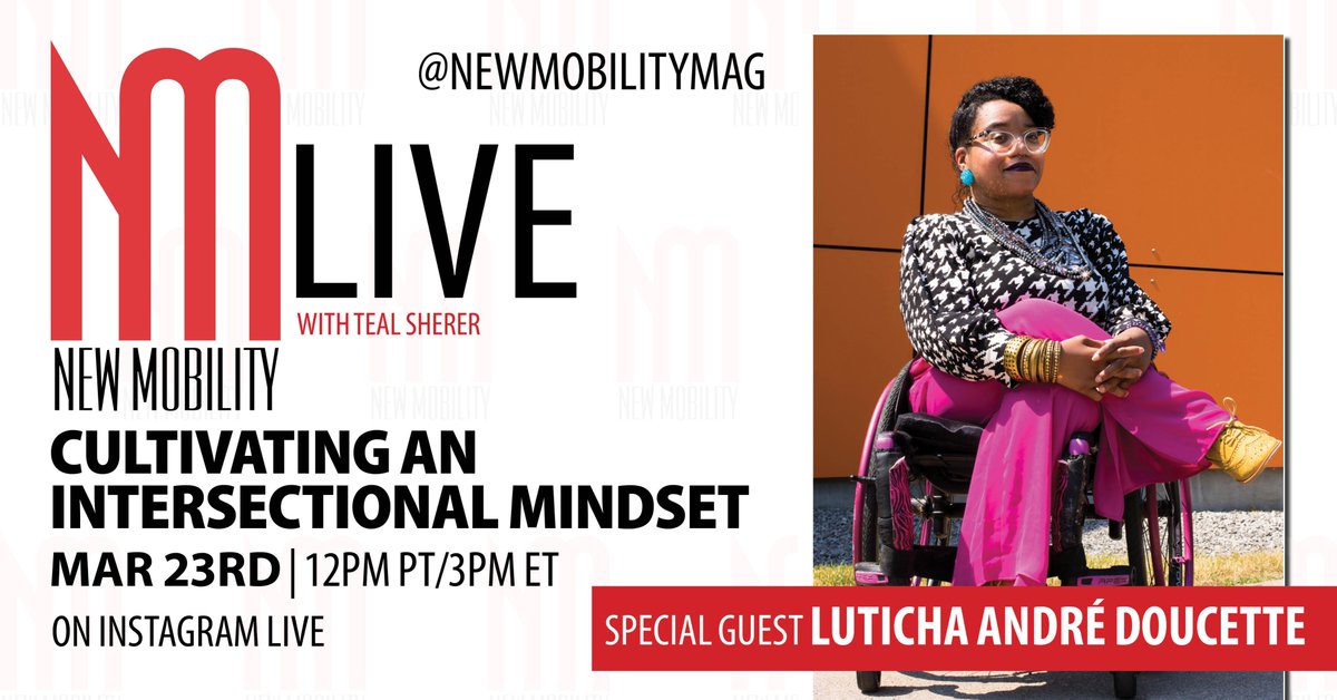 Luticha André Doucette is an award-winning disability justice expert, the owner of Catalyst Consulting, and the author of "Cultivating an Intersectional Mindset: A Thirty Day Guided Journal." Join @DoucetteLuticha &amp; <a href="/TealSherer/">Teal Sherer</a> on Instagram Live this Wednesday at 12pm PT/3pm ET.