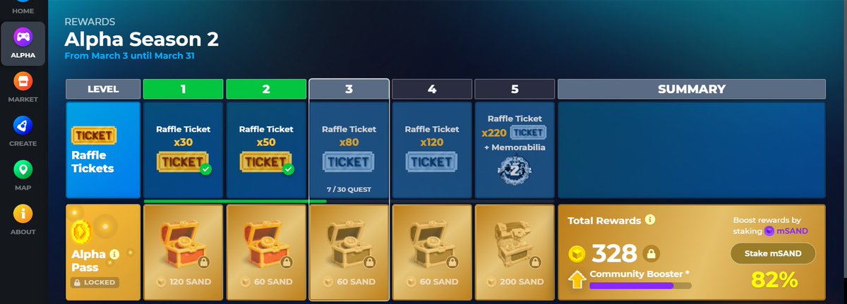 GavinCarl5's tweet photo. @TheSandboxGame I just participated in the daily #SandboxAlphaS2Contest for a chance to earn up to 1,000 $SAND! Starting March 22 - Ticket Day. Check out my screenshot below!
👇 #SandboxAlphaS2 https://t.co/1766SHS2uh