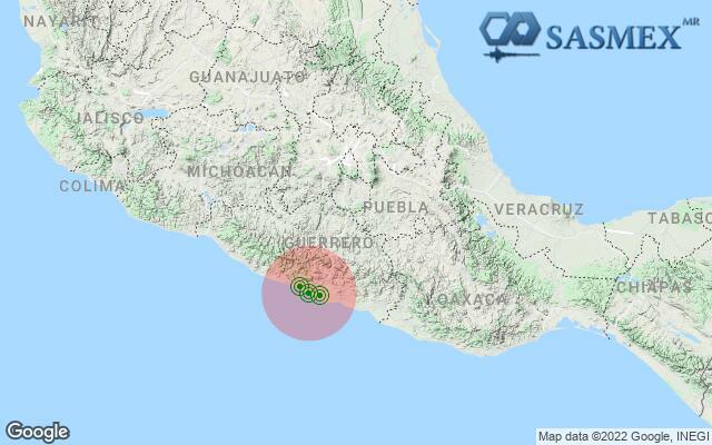 SASMEX's tweet photo. #Sasmex al momento: posible zona epicentral, #TenemosSismo más información en https://t.co/0wBTFnPFUk @Sasmex https://t.co/ibmItSYOvy