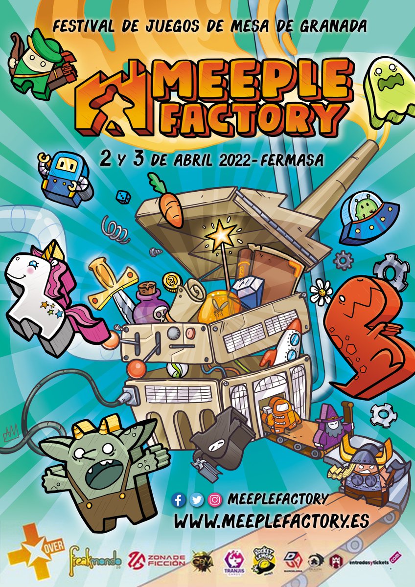rocketlemon's tweet photo. ¡GOBLINS!😄Estamos muy contentos de que nuestra querida Ana Marco haya sido la encargada de dar vida al cartel de @meeplefactory ❤️es un cartel precioso al que no le falta esencia goblin, pociones ni zanahorias🥕Nos vemos en @meeplefactory ¡OS ESPERAMOS!
🚀🍋 #meeplefactory 🌱 https://t.co/opbRmI27WA