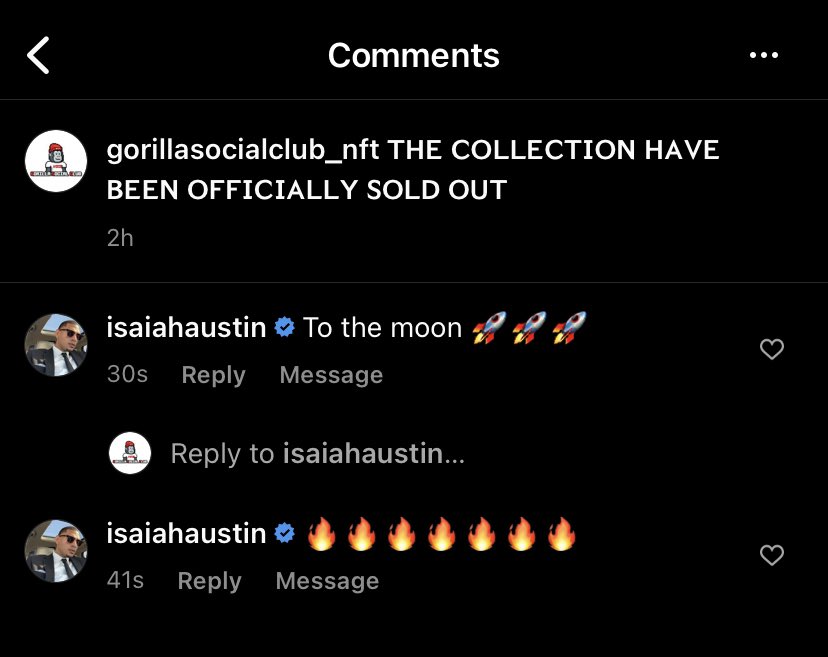 Let’s celebrate the sold out with Isaiah Austin <a href="/IsaiahAustin/">Isaiah Austin</a> 🦍🎉

#SOLDOUT #GorillaGrowTogether #GSC #SolanaCommunity