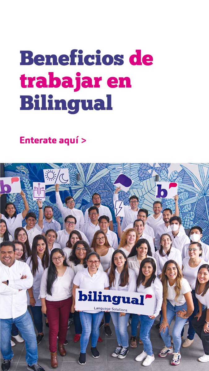 Bilingualls's tweet photo. ☑ Contrato en planilla con todos los beneficios
☑ Bonos por desempeño
☑ Trabajo remoto y flexibilidad de horarios
☑ Dia libre por tu cumpleaños
☑ Consejero gratuito
☑ Oportunidad de crecimiento
☑ Actividades recreativas y eventos

¡Postula hoy! #beneficios #trabajoremoto https://t.co/0W89oLr9PM
