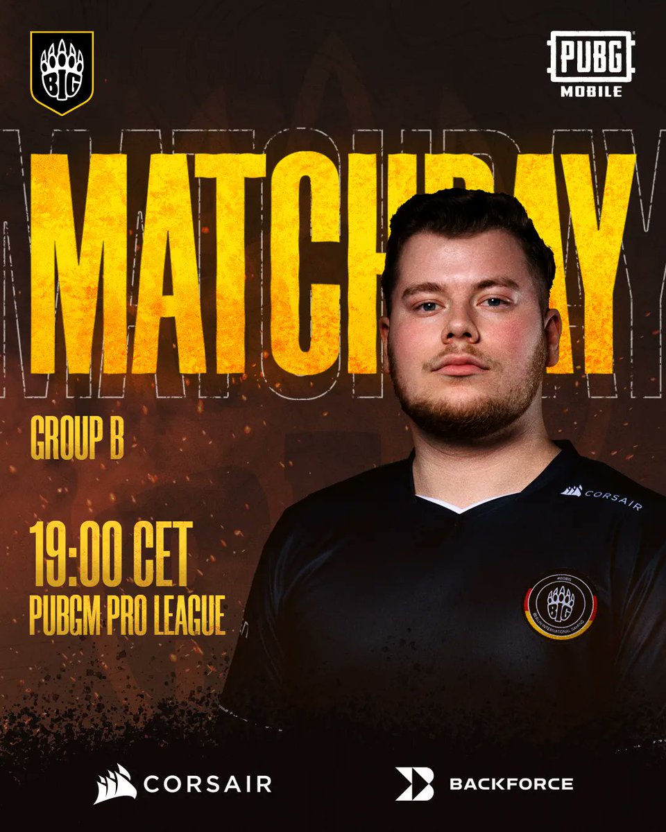 BIGCLANgg's tweet photo. It's @PUBGM_Europe time! Our mobile gaming boys are off to get the chicken dinner tonight! 💪

📺 https://t.co/ReSObLsPaP https://t.co/uF8WdLra65