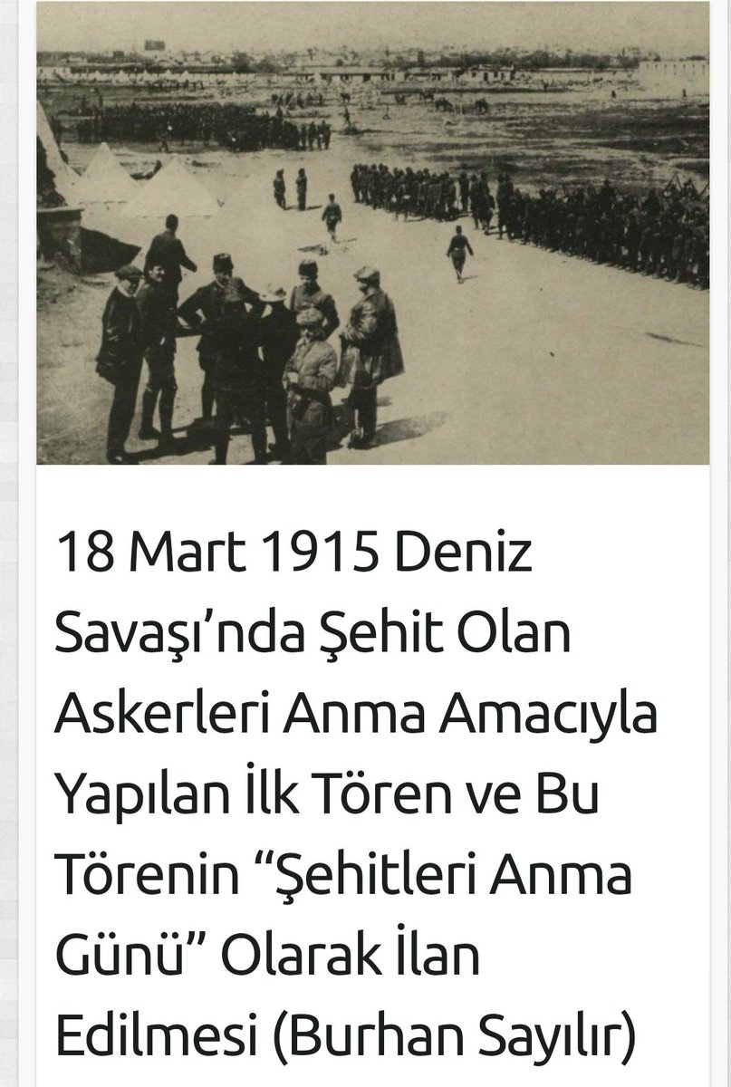 18 Mart 1916 - Zaferin İlk Töreni @BurhanSAYILIR 'ın yazısı #GeliboluyuAnlamak 'ta geliboluyuanlamak.com/2310_18-mart-1…