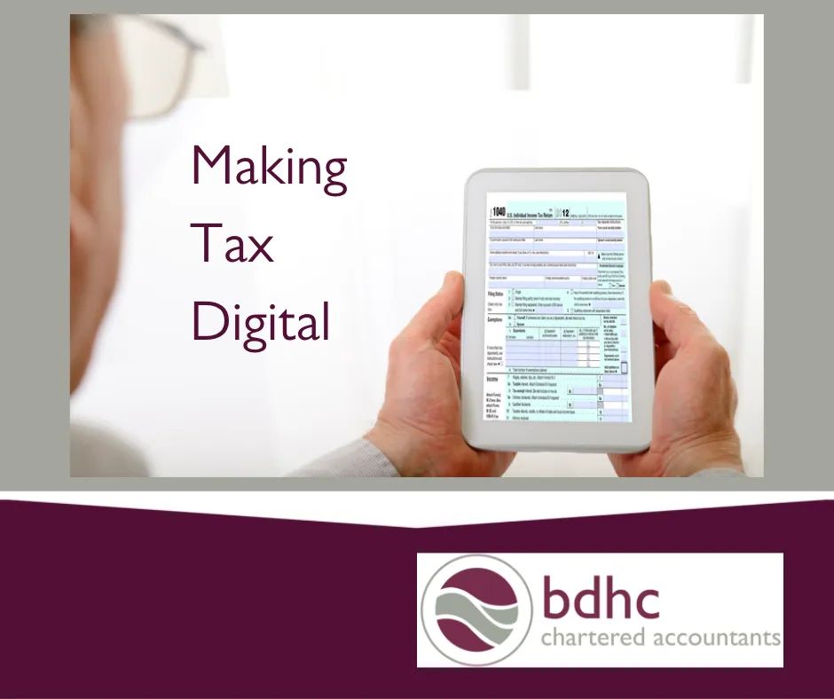 bdhcAccountants's tweet photo. From April Making Tax Digital (MTD) for VAT will be extended to cover all VAT registered businesses. Many voluntary registrations will be brought within the scope of MTD for the first time.
Of course we are here to help you through the transition
https://t.co/WYbfuX0CkI https://t.co/i0r99g72ln