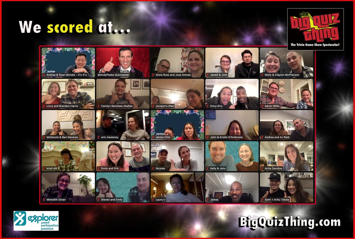 BigQuizThing's tweet photo. Thanks to @ExplorerSchool for having the BQT at last weekend's live #TriviaFundraiser, hosted by Quizmaster @AndyPeeke! It pays (literally and figuratively) to know things, trivial and otherwise… #VirtualTrivia #LiveTrivia #TeamTrivia #TriviaEvents #EventProfs #Fundraisers https://t.co/a7azCsm85H