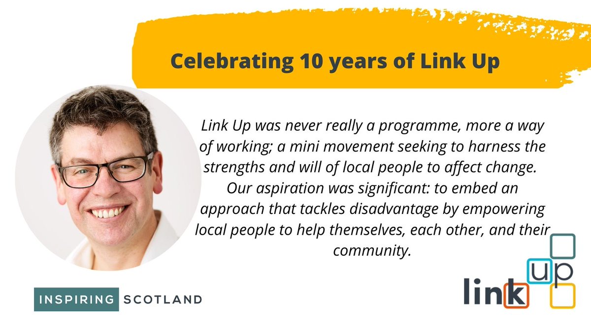 LinkUpScotland's tweet photo. As we continue to mark 10 years of Link Up @amaglinkup dives a little deeper with his reflections. Read 'Beautifully Ambitious' here: https://t.co/QnaqOEdqM8 
#CelebrateLinkUp https://t.co/RSx9Ov8jrz