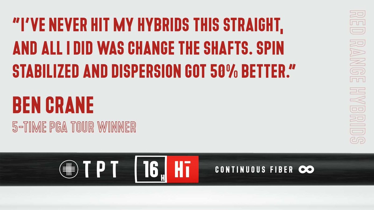 tptgolf's tweet photo. Recently, @bencranegolf was fit for our new Red Range Hybrid shafts by #tptgolf Head of Performance @JRSII.
Thanks for giving us the thumbs up to share your experience, Ben! #automaticimprovement https://t.co/xeH9BkEmjW