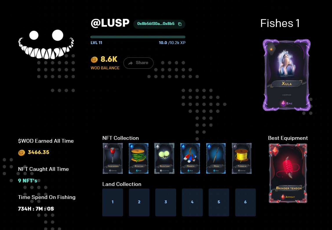 Lusp04's tweet photo. @WorldOfDefish Just one catch so far, but proud of it! $WOD 💪#BetaFishChallenge @CryptoBoss1984 @MrqsVinicin @solo_trading_  Make sure to visit: https://t.co/62B8kxvonX https://t.co/knKe2Uq09D