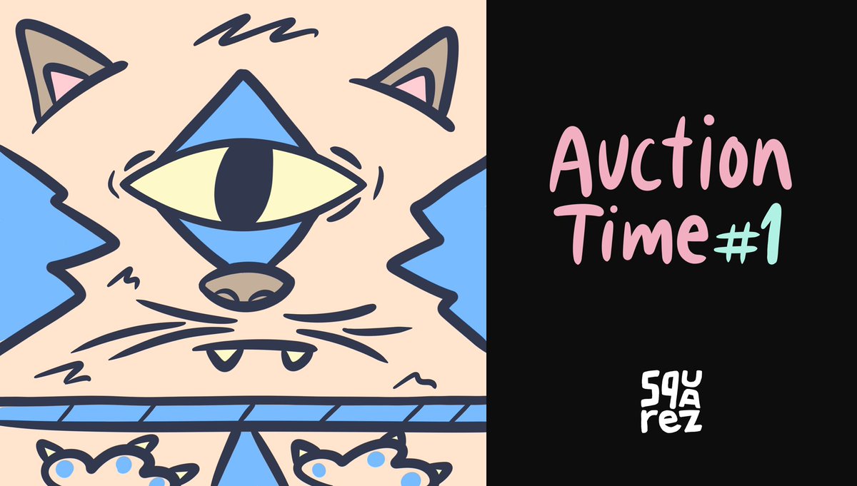 Our Auction Time has just started!🎉🥳

30 SquareZ will be auctioned everyday!
Starting at 5 tz.
Our squeezed alley cat is the 1st one!

⏰objkt.com/auction/e/6NgY…

Join us on Dc: discord.gg/fQbdJPwvPZ