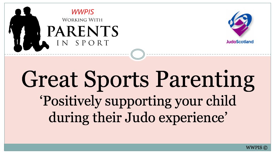 Looking forward to joining @JudoScotland parents this evening to discuss how to positively support and help their children gain the most from the early stages of their judo experience.....