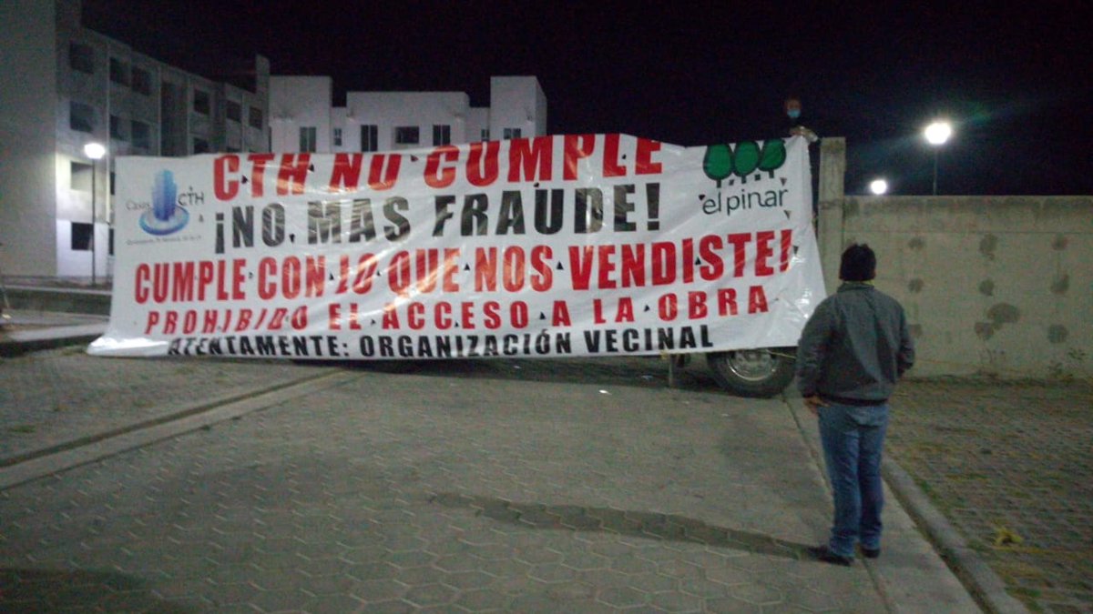 Ya basta prometen cosas que ya que firmaste no cumplen así, son los constructores de cth😠