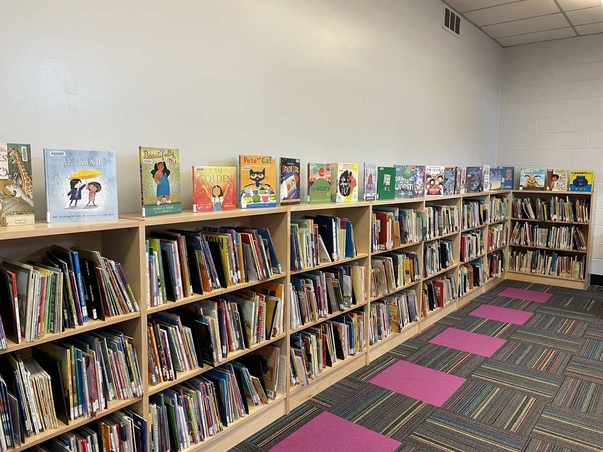 MrsMFrendjian's tweet photo. Our bookshelves are full of books that our students love to read! An inclusive, diverse, engaging and rich collection of books that was possible because of @IndigoLOR  ❤️@BlaydonPs @tdsb @LC2_TDSB  @TDSBLibrary Ty for all your help in getting this space ready for our ss! https://t.co/w1u1f53r5F