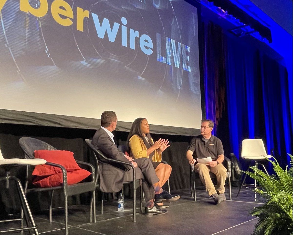 thecyberwire's tweet photo. #CyberWireLive is happening now at @MISI_2018’s #HackThePort22! @RoyaGordon from @nozominetworks and Christian Lees for @RESecurity https://t.co/fSLe4DhRMn