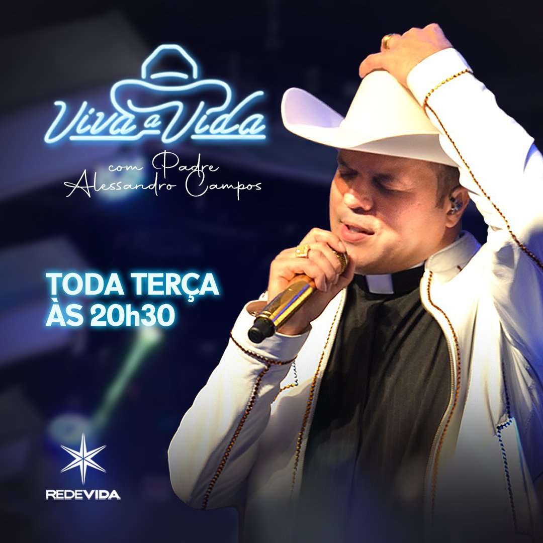 REDEVIDA's tweet photo. Toda terça é dia de Viva a Vida aqui na REDEVIDA! O Padre Alessandro Campos espera por você! 

@padrealessandrocampos 

#redevida #padrealessandro #vivaavida https://t.co/3SPunD5hnt