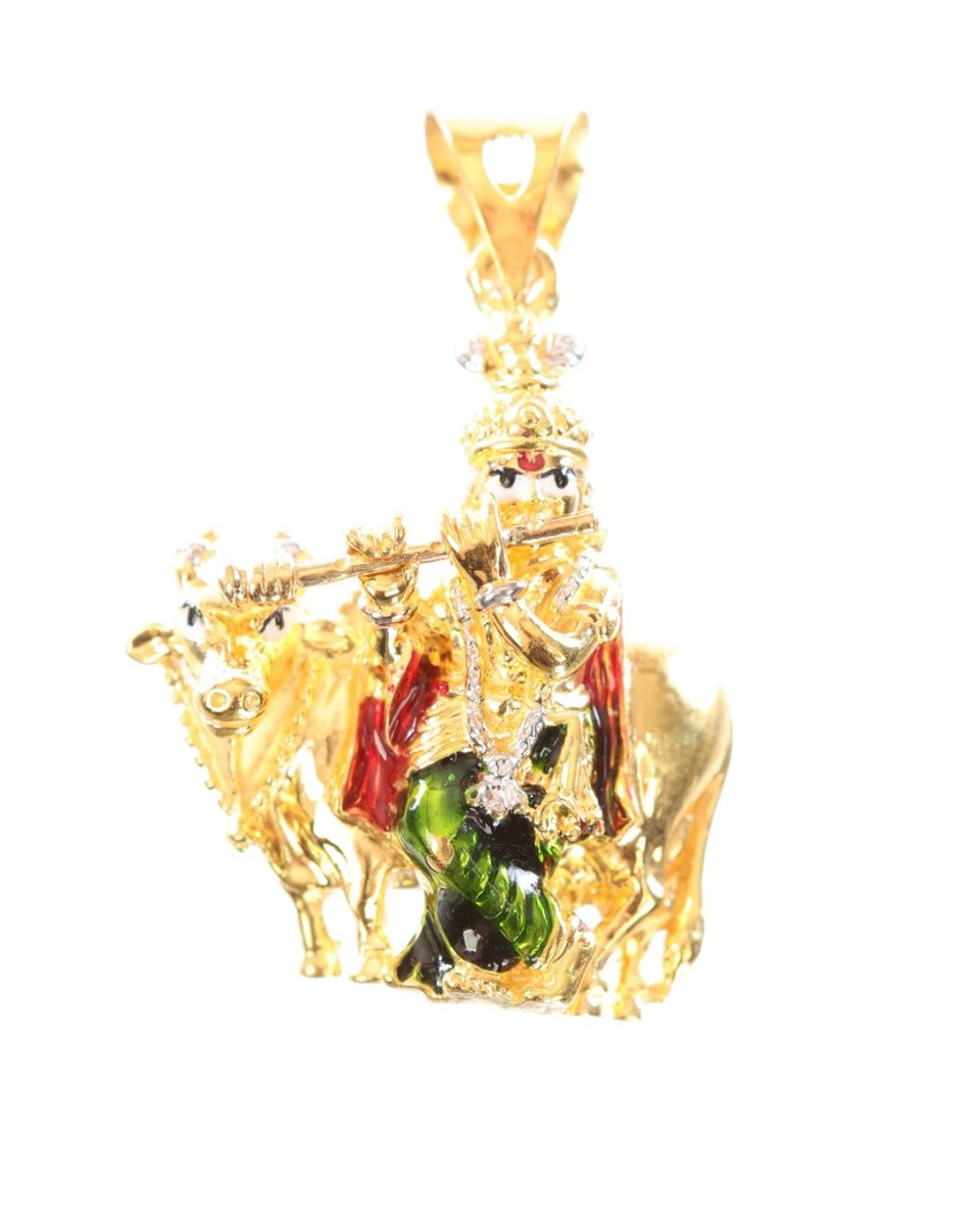 Highglow2's tweet photo. Lord Krishna Pendant - A precious and religious piece of jewelry!

22k Gold | Lord Krishna Pendant | Minakari finish | 6.80 grams weight | 20 mm width x 30 mm height

Show Now https://t.co/MoRqlgax96

#religious #22kgold #goldpendant #goldjewelry #indianjewelry #highglow https://t.co/aViE0c9453