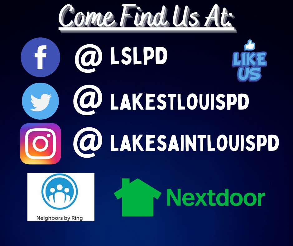 LakeStLouisPD's tweet photo. #LSLCommunity
#LSLPD https://t.co/k67d3Rmgp2