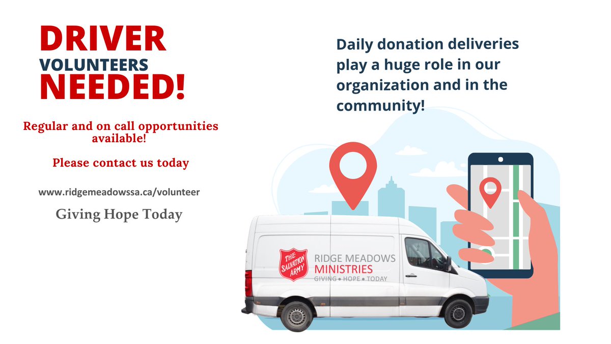 Contact us today at 604-463-8296 x 108 to sign up to help!