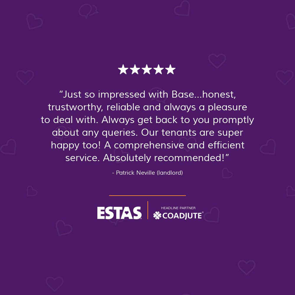 baseproperty's tweet photo. Does the idea of a letting agent successfully making both their landlords and tenants happy sound like a dream to you? 💭
Well, dream no longer - base is that agent, and we've got the reviews to prove it.
#Property #London #Lettings #Landlords #Tenants #Shoreditch #TheESTAS https://t.co/P2qe1xD38D