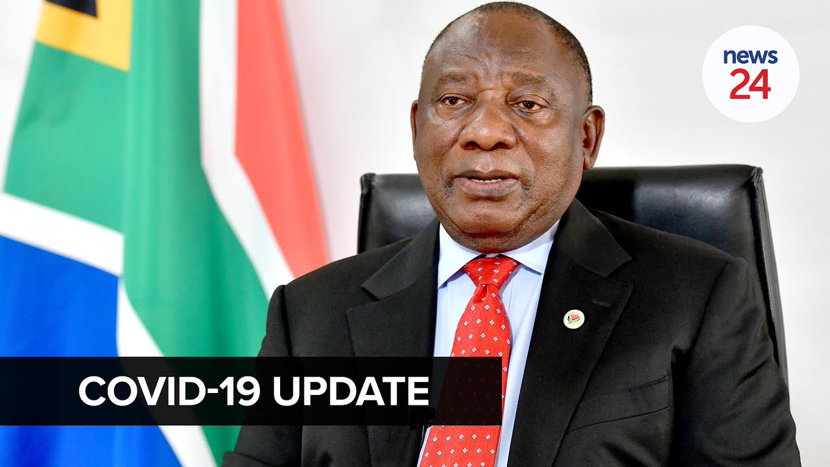 News24's tweet photo. WATCH LIVE | President Cyril Ramaphosa addresses the nation on the latest developments in the response to Covid-19. Follow it live on News24. 

https://t.co/MnE0tvLdHr https://t.co/2tq3te9FW2