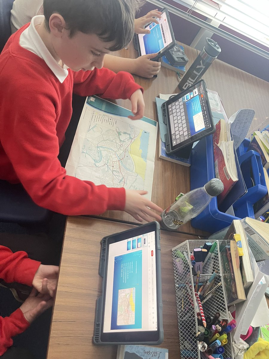 BowhouseP2's tweet photo. Our STEM project is going so well! Collaboration on PowerPoint on different iPads! Very impressive! Our Flood Protection Presentations will be fab! @FMorrisonSTEM https://t.co/LuANb4bUYk