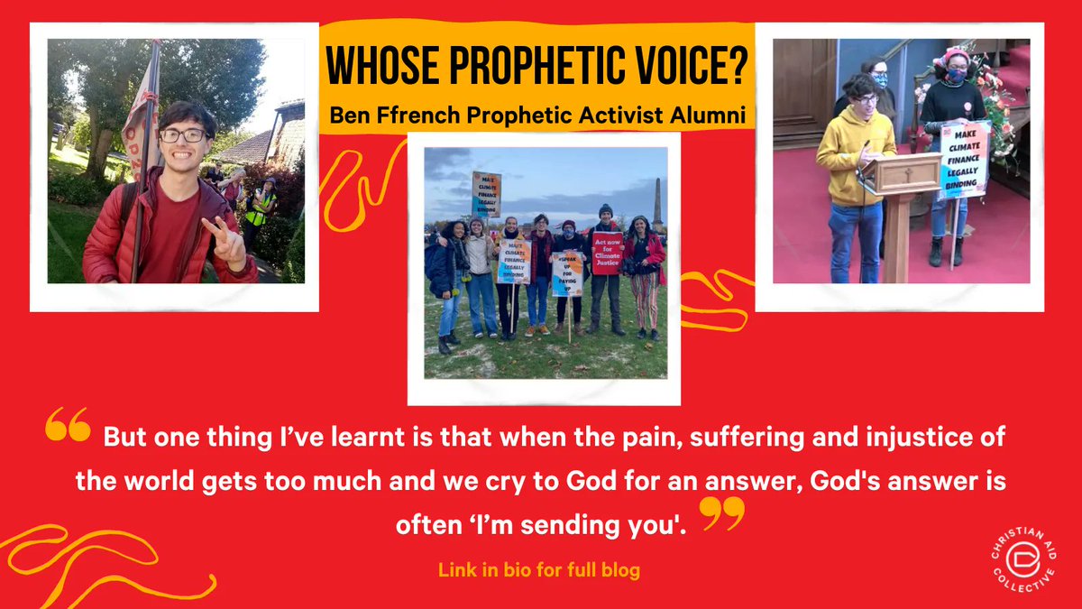 ❓ Ever wondered what it means to use your prophetic voice to speak up and speak out?

🗣 Ben Ffrench, Prophetic Activist Alumni, has shared some prophetic words on just that

👇 Click the link to read Ben’s full blog for more 🔥
buff.ly/3ipjpci