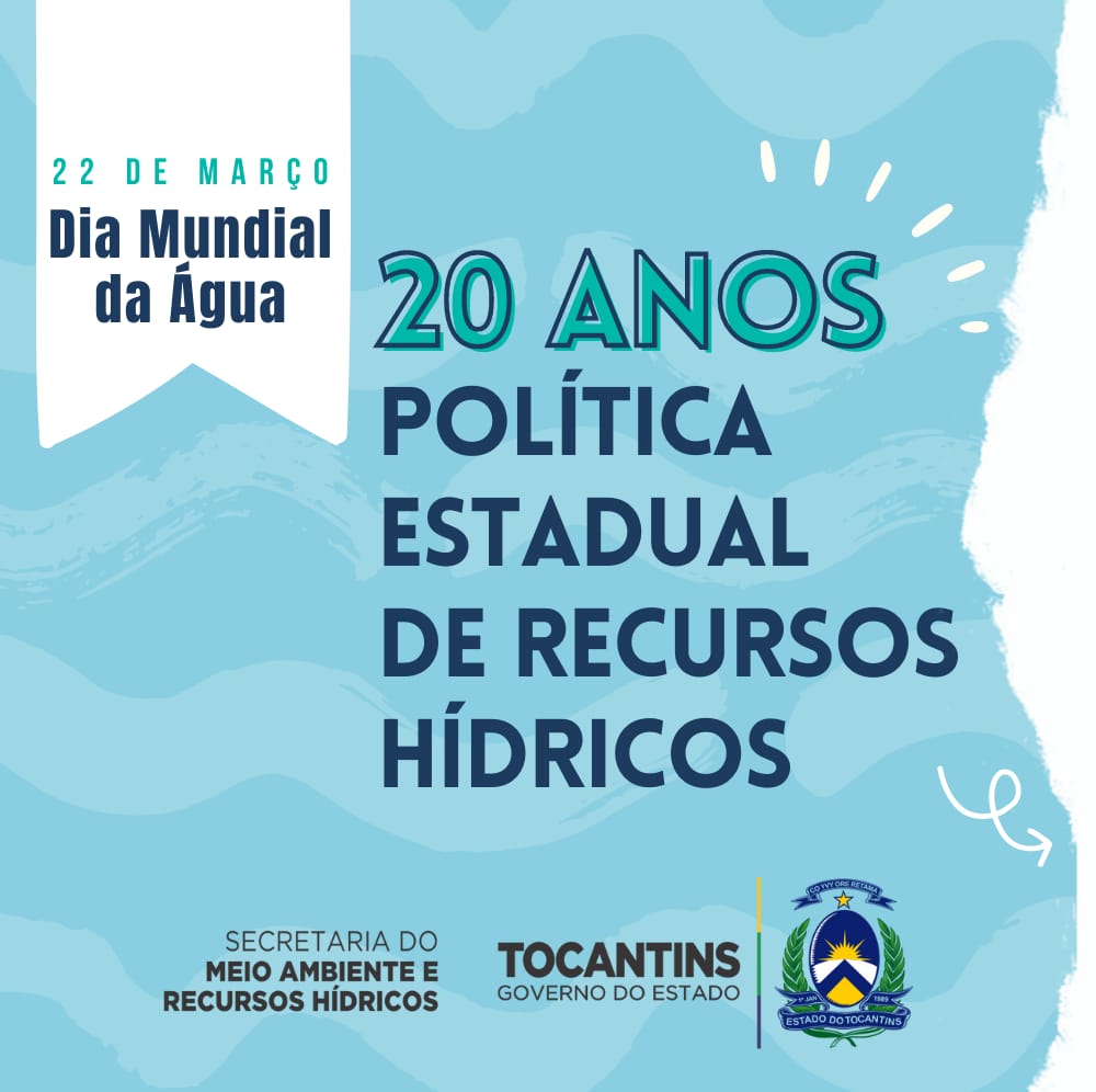 MeioAmbienteTO's tweet photo. Além de celebrar o Dia Mundial da Água, o Tocantins tem mais um motivo para comemorar este 22 de março de 2022: os 20 anos da Política Estadual de Recursos Hídricos. ➡ Confira no post mais informações sobre a Política Estadual de Recursos Hídricos do Tocantins.
#DiaMundialdaÁgua https://t.co/WWptuIhWQQ