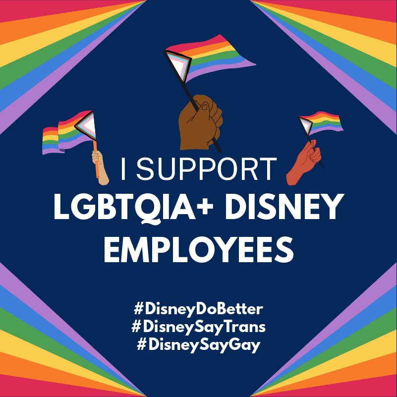 TeddyTurnaround's tweet photo. Today I support Disney employees walking out in solidarity for human rights. Today, and every day,
I support making schools and workplaces–and a society–safe for all marginalized communities: https://t.co/tHhPFmBdYt. #DisneyDoBetter #DisneySayTrans #DisneySayGay https://t.co/AfAmXZfXrV