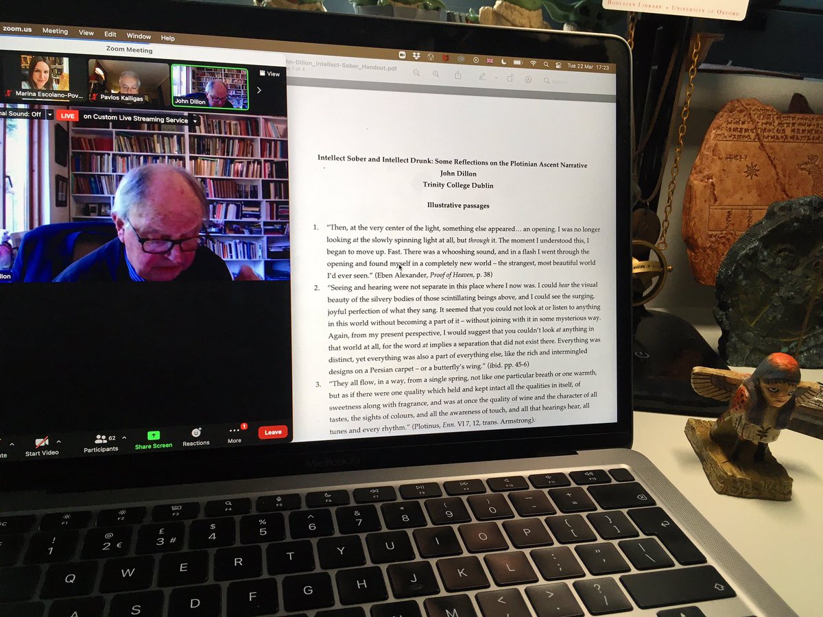 HypatiaHeuresis's tweet photo. Enjoying a lecture on the Plotinian ascent narrative by Prof. John Dillon this evening.
#Plotinos #Neoplatonism https://t.co/JeKb9JjSlG