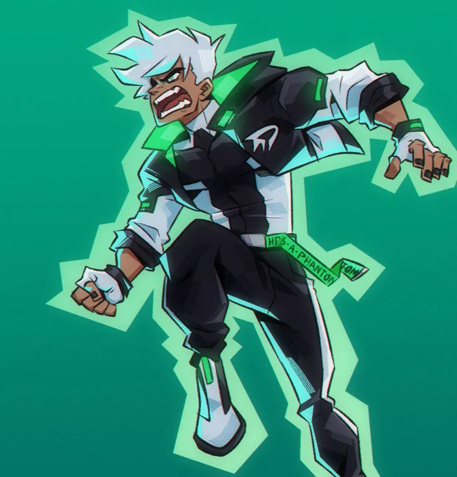 I wanted to play around with danny phantom's design for a bit 