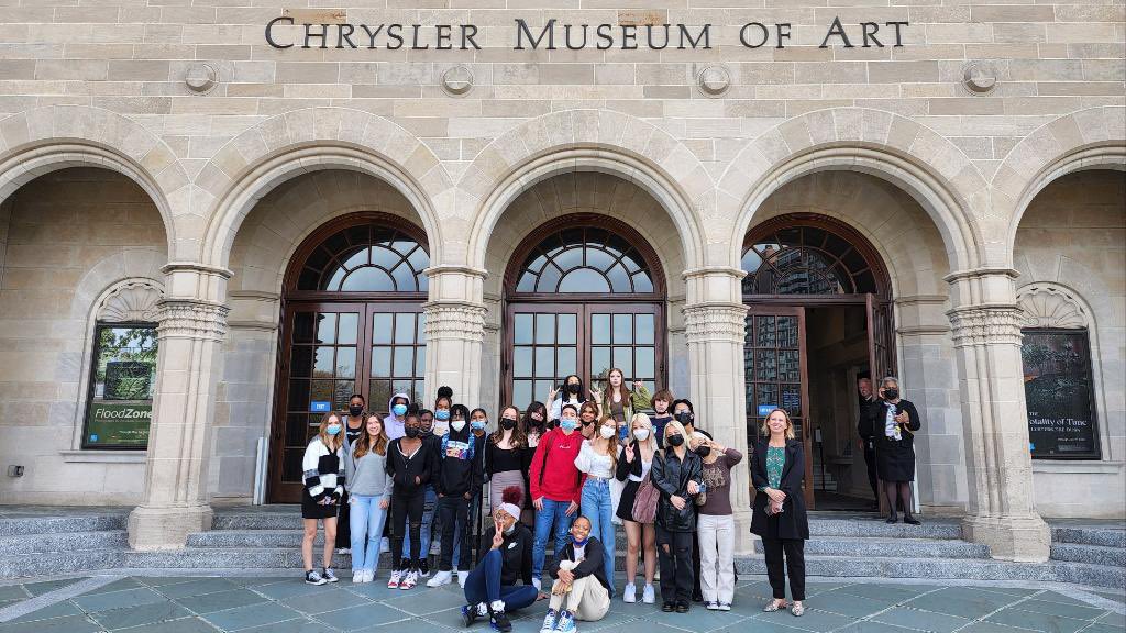 Jenailstoc's tweet photo. Who knew there was so much FASHION at the @ChryslerMuseum?! What a great day for the kids to explore and create their own wearable art! Thanks @Ms_Milo_  and @TheTWJ! https://t.co/RLmFABOgvX