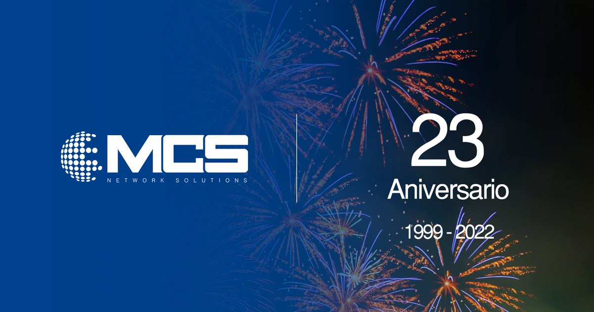 MCS_Networks's tweet photo. Estamos celebrando nuestro 23º aniversario como integradores tecnológicos en la industria de TI. ¡Gracias por continuar siendo parte de nuestra historia! #TechnologyThatTransforms #SomosMCS https://t.co/0G93EXWMaw