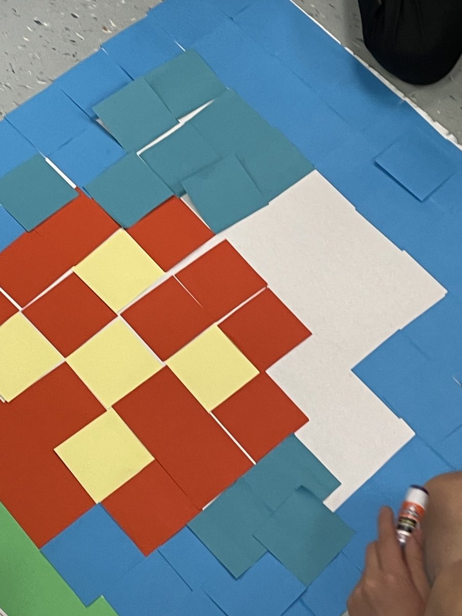 MrsLoriNelson's tweet photo. In 4th grade working with decimals is an artistic and “sticky” business! ⁦@WCPSS⁩ ⁦@drtsexton⁩ ⁦@WesternWCPSS⁩ https://t.co/MF3Kl0ODoL