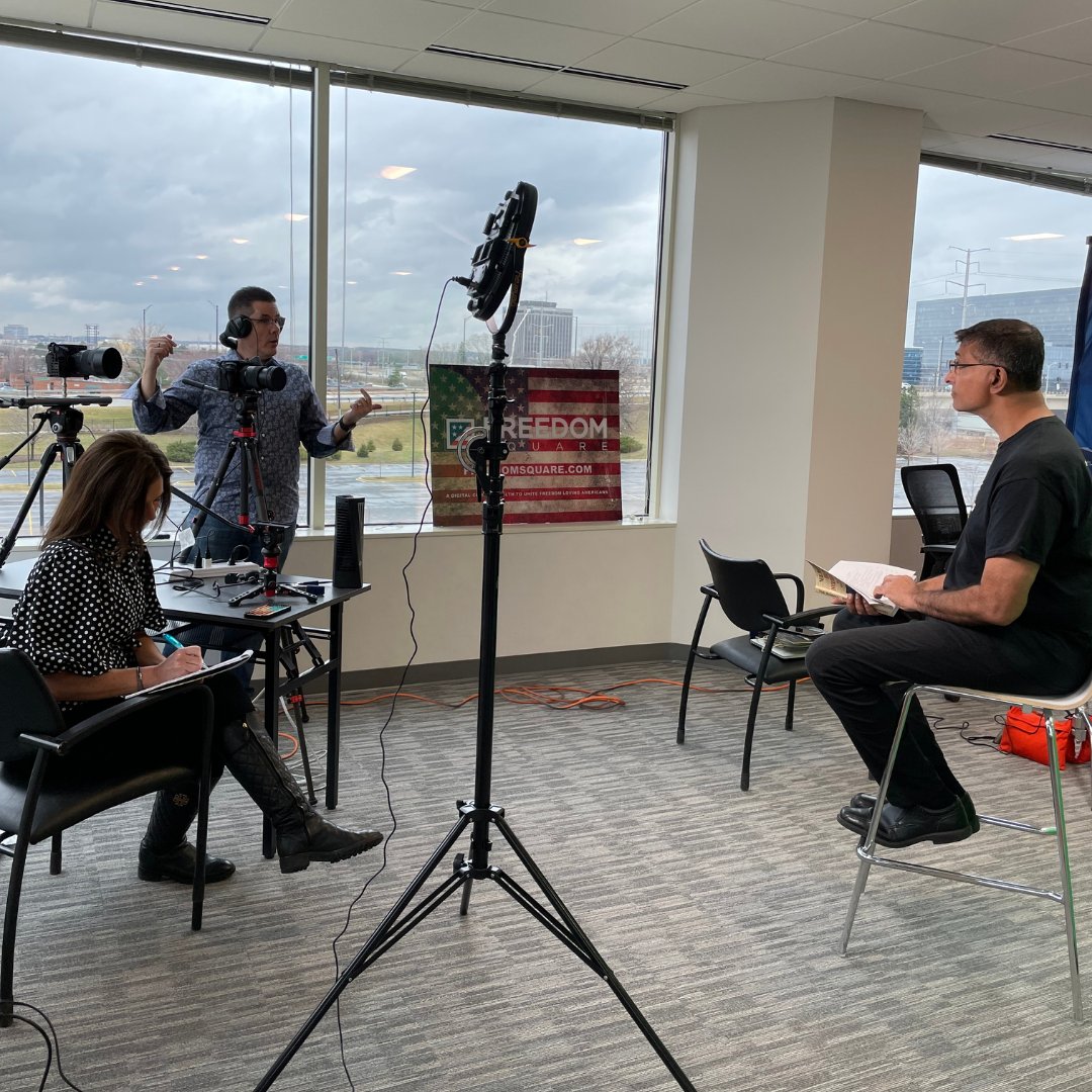 FreedomSquareUS's tweet photo. Freedom Square is excited to welcome Neil Mammen and Kevin McGary from Every Black Life Matters to our headquarters today! @Every_BLM #FreedomSquare #Everyblm #liberty #freedom https://t.co/xZESATzHLi