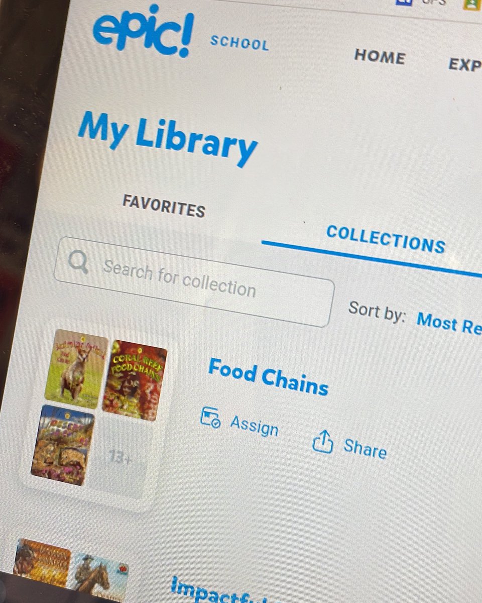 I just created my first <a href="/epic4kids/">Epic for Kids</a> collection with the help of my lovely partner <a href="/mjhammontree/">Mary Hammontree</a>! I’m excited for students to use this resource as they create their own food chains! #fishermarchmadness <a href="/FisherElem/">Fisher Elementary</a>