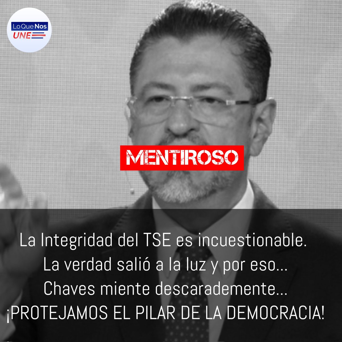 loquenosunecr's tweet photo. ¡UĹTIMA HORA!: En la más reciente conferencia de prensa de Rodrigo Chaves estuvo llena de ataques sin sustento hacía el TSE. ¡DEFENDAMOS NUESTRA DEMOCRACIA!

@elijo_votar
@AcosoCr

#DefendamosLaDemocracia  #FueraRodrigoChaves 
#TSEHONESTO

#loquenosunecr https://t.co/SDBQDGiMy3