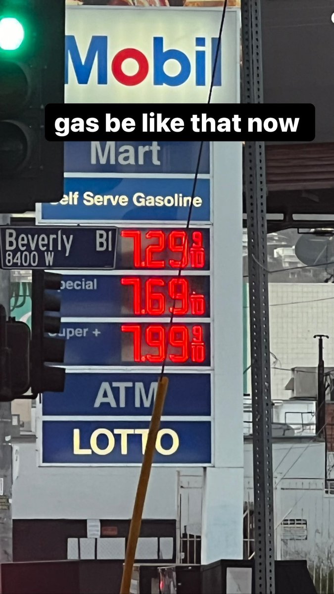 thepatmullen's tweet photo. so this is what it coming too.. gas went up a full dollar last week. when will it be $10 a gallon? https://t.co/LAoSPh65VE
