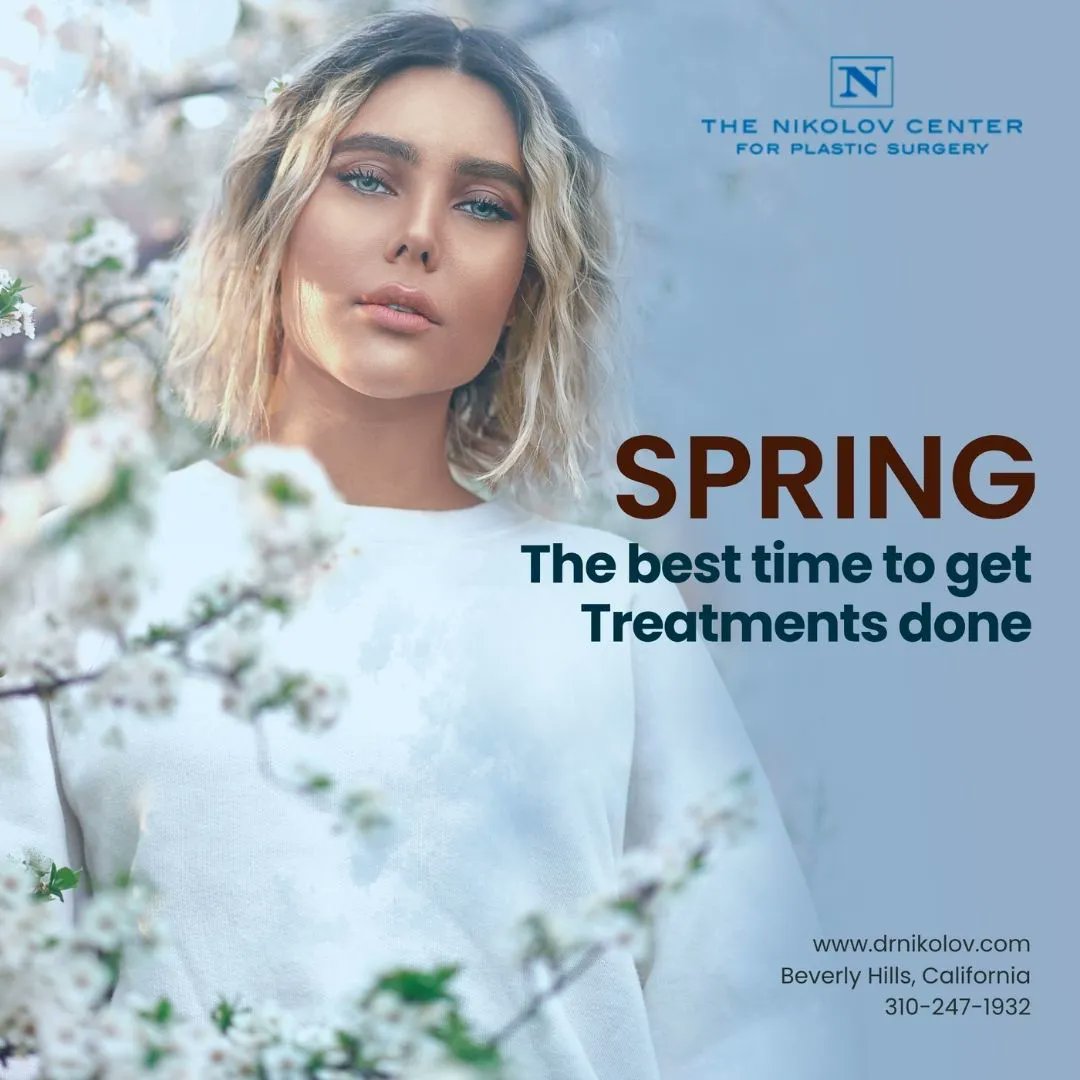 DrNikolov's tweet photo. Spring is the best time to get your cosmetic procedures done. Why?

✅ Spring break
✅ Almost everyone’s on vacation
✅ Preparation for summer

Schedule an appointment with Dr. Nikolov and learn what treatments are best for you. Send us a DM or 📞 310-247 1932 https://t.co/ctKQ63R43A