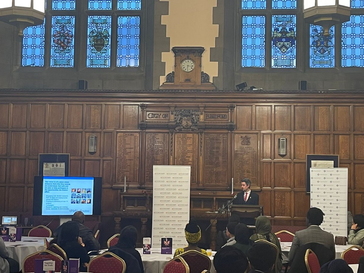 ways_future's tweet photo. What’s amazing start to our #awardsnight at #Bradford City Hall. Some #powerful and encouraging words from @sofiaempowering and Barryfrom @BfdForEveryone who has given a great breakdown and background to #futureways https://t.co/TxFNN7471k