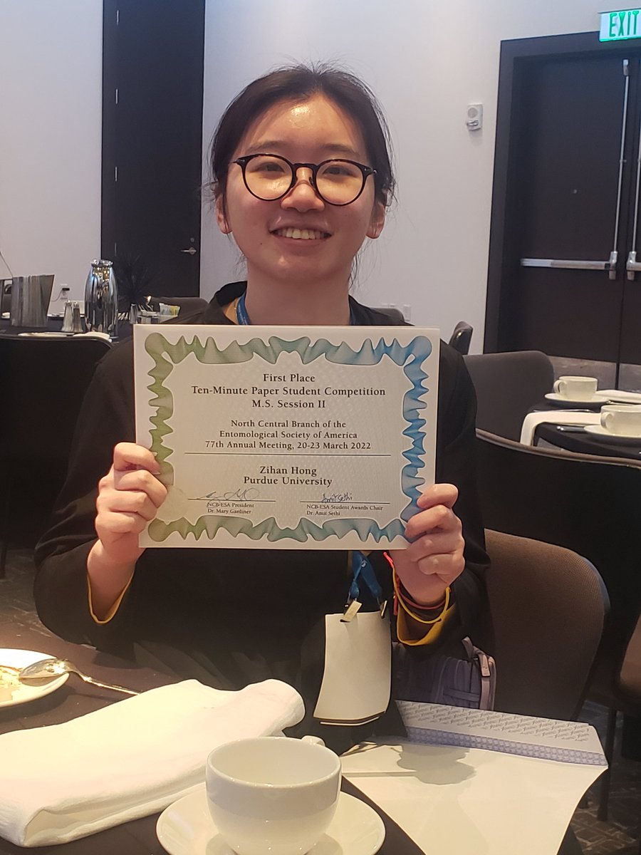 Ingwell_vegIPM's tweet photo. Way to go @HongLilac @DrEliLong @PurdueInsects https://t.co/hccMRMQRW4