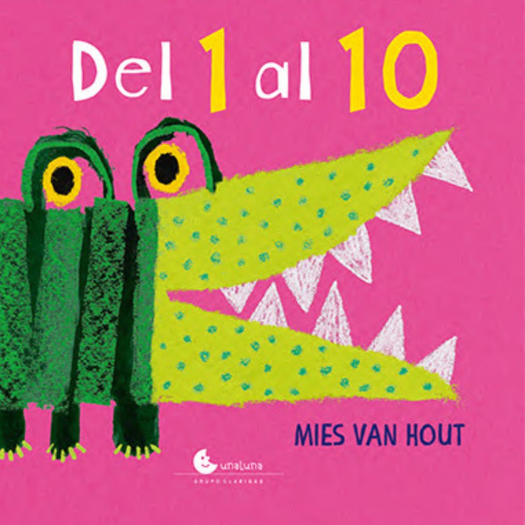 #Novedades
¿Contamos del 1 al 10? 😉

🐰🐊 El conejo tiene dos orejas, la mariposa tiene 4 alas, pero… ¿Cuántos dientes tiene el cocodrilo? 

➡️ Les compartimos este libro para los más pequeños, con increíbles y coloridas ilustraciones de la artista Mies van Hout.